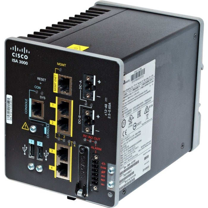 ISA-3000-2C2F-K9 - Cisco ISA3000 4 Port Industrial Firewall