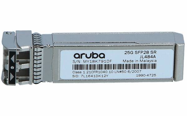 JL484A - Aruba 25G SFP28 LC SR 100m MMF Transceiver